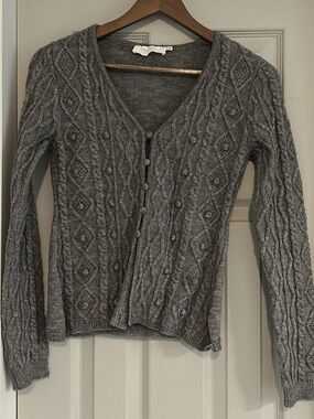 Astr Soft Gray Knit Pullover